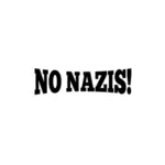 '' Geen nazi's '' vector silhouet