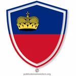 Simbolo della bandiera del Liechtenstein