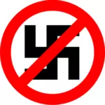 Nazismen forbudt vektor symbol
