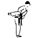 Karate siluet
