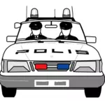 Vecteur de voiture de police