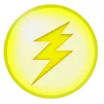Vektor Zeichnung des gelben Lichtsymbol