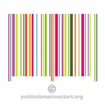 Colorful barcode lines