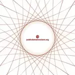 Intersecting lines vector graphics