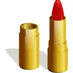 Gouden lippenstift vector afbeelding