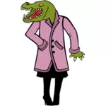 Lizard wearing a coat