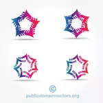 Logotype elements vector pack