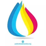 Красочный логотип дизайн элемент