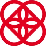 Røde logo ide vektor image