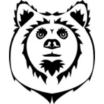 Bear head vector clip art