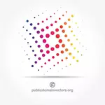 Halftone design logotype element