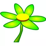新鮮な緑の花のベクター クリップ アート