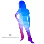 Silhouette of a female person