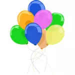 Afbeelding van de kleurrijke ballonnen