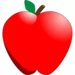 Sarjakuva punainen omena vektori ClipArt