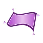 紫色的魔毯向量剪贴画