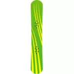 Зеленый и желтый сноуборд векторные картинки