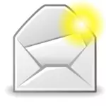 האיור וקטורית סמל הודעת דואר חדשה