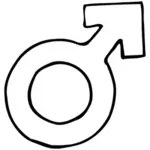 Рисунок мужской знак