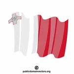 Развевающийся флаг Мальты