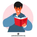 Muž čte knihu