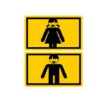 Mężczyzna i kobieta znak