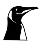 Linux maskotu profil vektör görüntü