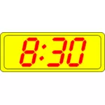 Digital clock display vector drawing