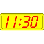 Digital clock display vector clip art