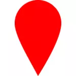 Röd karta locator