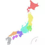 Mapa Japonii