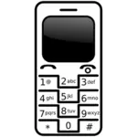Simple cell phone vector image