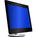 Frittstående LCD skjermen vektor image