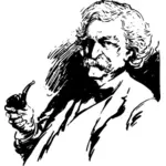 Mark Twains Gesicht
