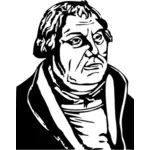 Illustration vectorielle de Martin Luther