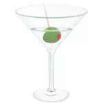 Grafica vettoriale cocktail bicchiere di Martini