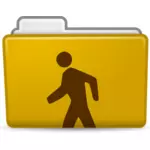 Yellowish folder