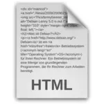HTML-asiakirjan kuvake