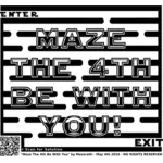 Maze with message from Star Wars