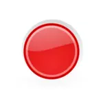 Botão vermelho em gráficos quadro vermelho escuro
