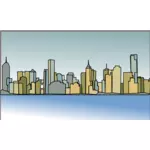 Ilustración de vector de horizonte de Melbourne
