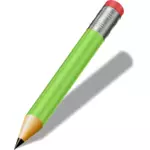 鋭い緑色鉛筆ベクトル クリップ アート