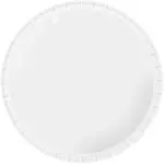 Round plastic ruler vector drawing