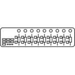 MIDI mixer řadiče vektorové ilustrace