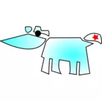 Vacă de desen vector abstract