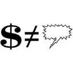 Dolar amerykański symbol grafiki