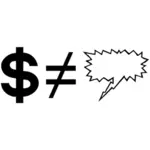 Dollar formula vector image