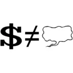 Money equation vektor