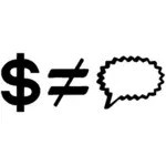 Financial sign vector