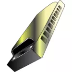 Vector image of mouth accordion